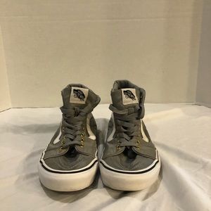 Gray high top vans